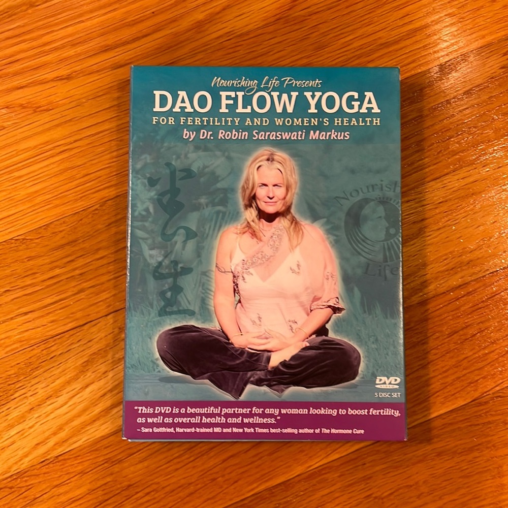 Dao flow yoga for fertility and woman’s health DVD. by Dr. Saraswati Markus.